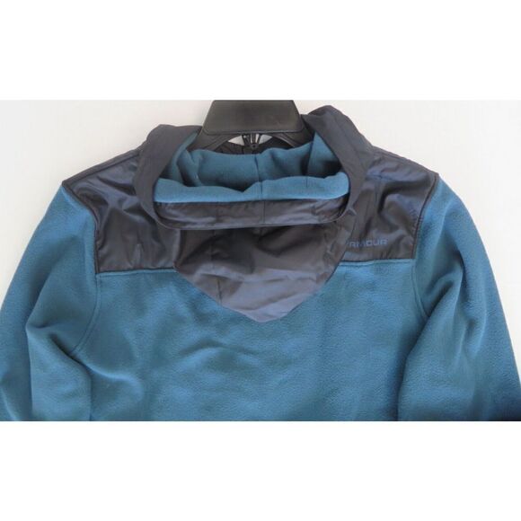 Under Armour 1366197 Men's Sz M Blue Note ColdGear Infrared Full-Zip Hoodie $80 - Picture 7 of 10